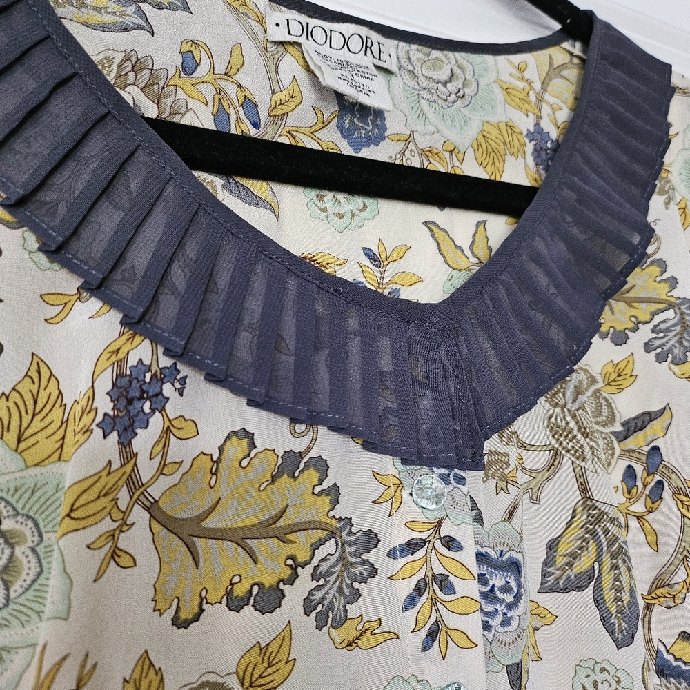 Diodore Anthropologie Silk Blouse - Picture 5 of 5
